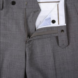 Men's Renoir Two Piece Gray Wool Suit Classic Fit