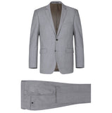 Men's Renoir Two Piece Light Gray Wool Suit Classic Fit