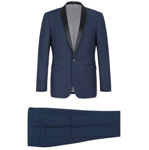 Men's Renoir Two Piece Navy Shawl Tuxedo Slim Fit