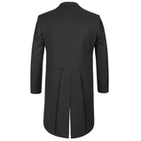 Men's Renoir Two Piece Black Full Dress Tuxedo Slim Fit