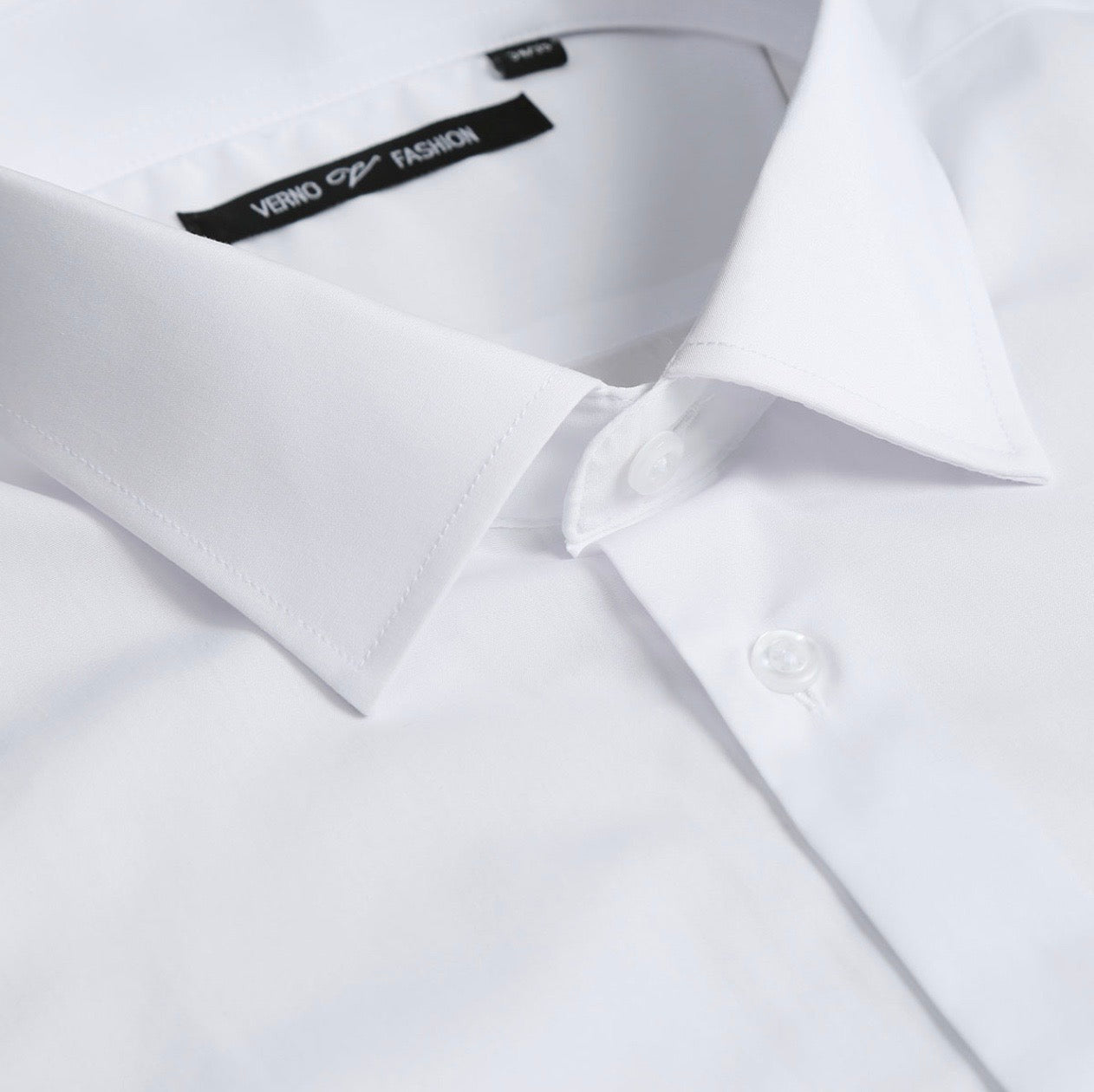 Men's White Dress Shirt Classic Fit Verno Fashion – Moreno's Wear