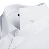 Men's White Dress Shirt Classic Fit Verno Fashion