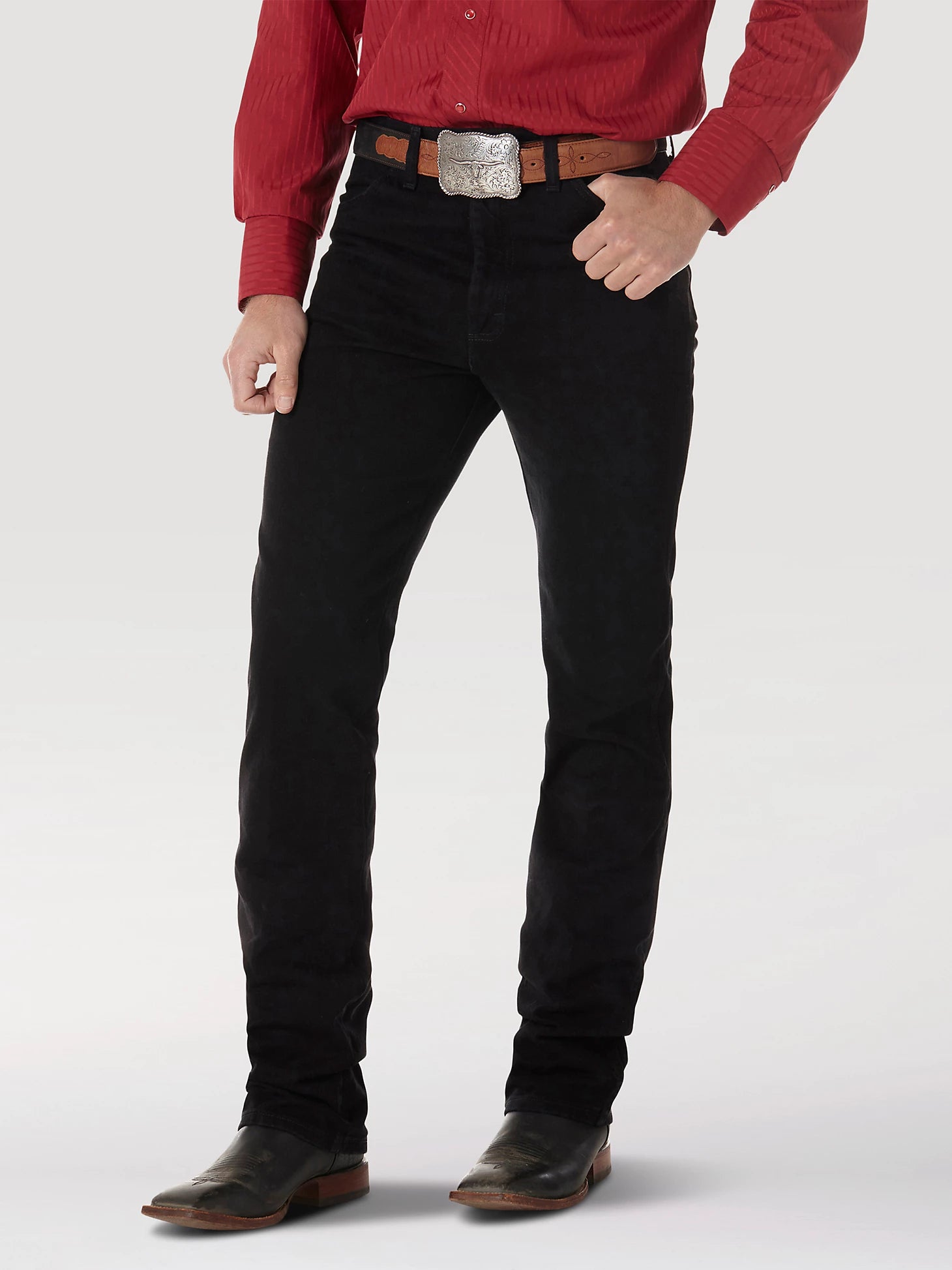 Men's Platini Embroidered Black Slim Boot Cut Jeans – Moreno's Wear