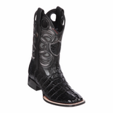 Men’s WIld West Caiman Tail Boots Wide Square Toe