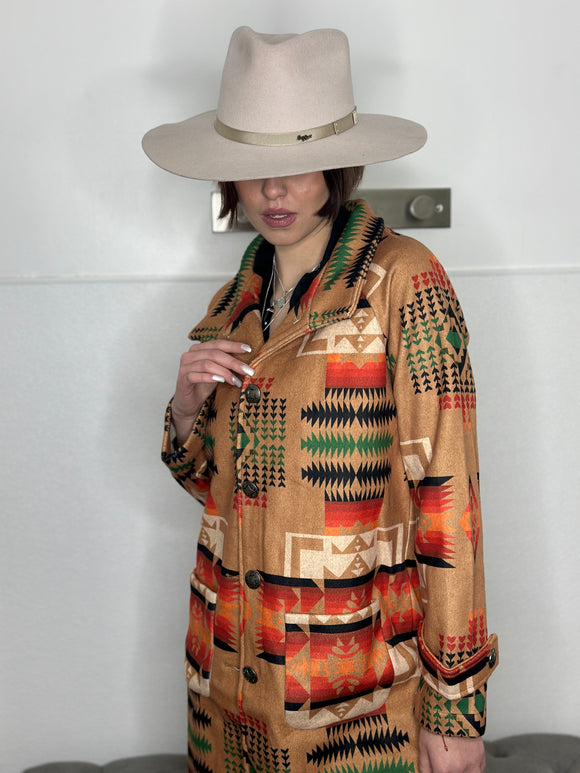 Belinda Elegant Aztec Coat