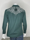 Nicholas Emerald Embroidered Shirt